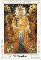 5 Hierophant or Pope Thoth Tarot